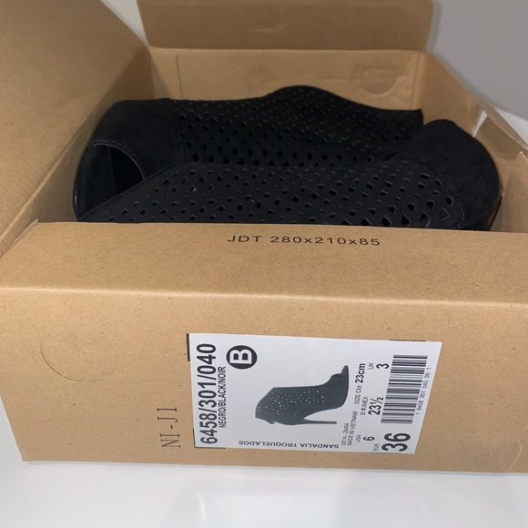 Zara Peep Toe Mesh Heels - Picture 5 of 7